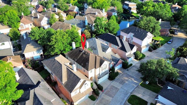 12819 Kingsbridge Ln, Houston, TX 77077 - aerial perspective of suburban area