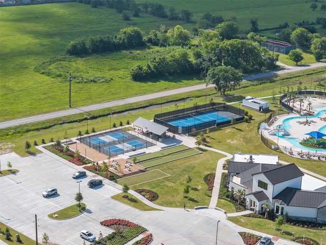 10710 Cliffs View Dr, Rosharon, TX 77583 - bird's eye view of a pool area