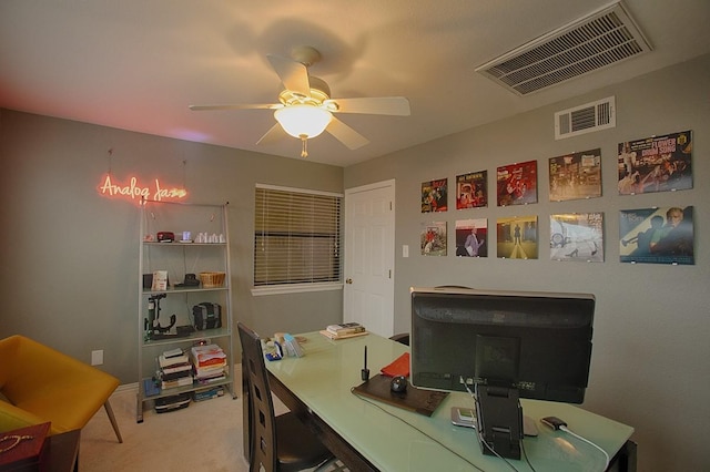 907 Davis Rd, League City, TX 77573 - office space with a ceiling fan and carpet floors