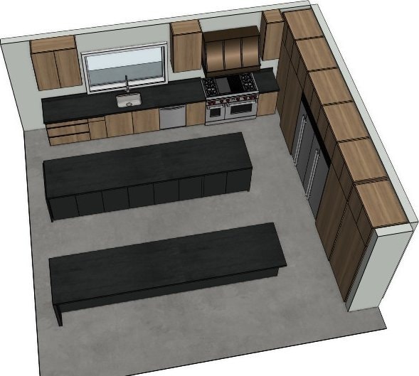 5115 S Braeswood Blvd, Houston, TX 77096 - kitchen featuring modern cabinets and brown cabinetry