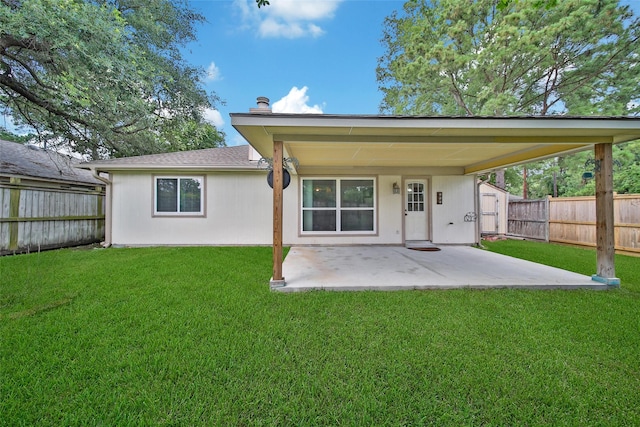 1726 Havelock Dr, Spring, TX 77386 - rear view of property with a chimney and a patio