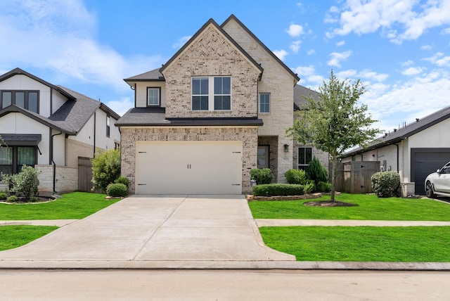 29023 Laurel Grove Ln, Fulshear, TX 77441 - view of front facade featuring brick siding, concrete driveway, and a garage