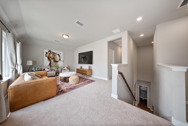 29023 Laurel Grove Ln, Fulshear, TX 77441 - carpeted living area featuring recessed lighting and baseboards
