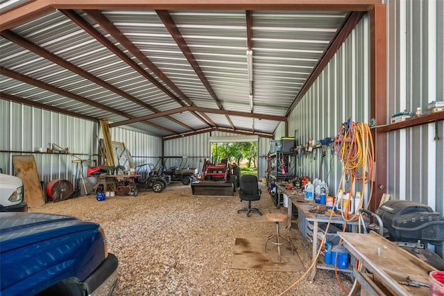 6448 Fm 2nd Rd, Navasota, TX 77868 - garage with metal wall