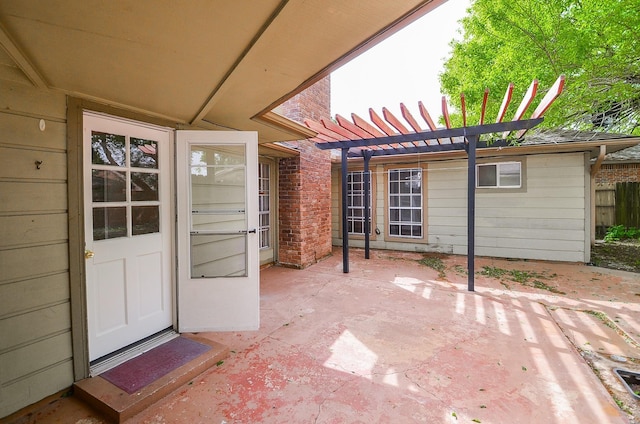 11703 Easterling Dr, Houston, TX 77065 - view of patio with a pergola
