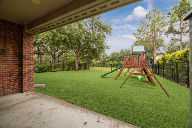 18411 S Raven Shore Dr, Cypress, TX 77433 - view of play area featuring a fenced backyard
