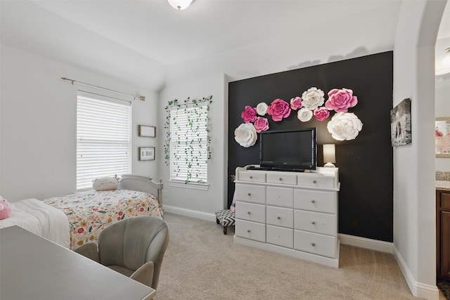 2114 Holly Manor Ct, Katy, TX 77493 - bedroom featuring light colored carpet and baseboards