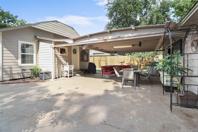 315 E Adoue St, Baytown, TX 77520 - back of house featuring outdoor dining space and a patio