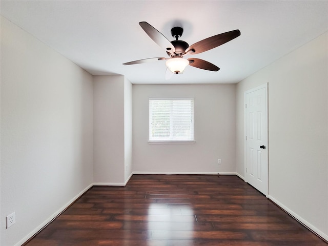 21123 Amber Crossing Dr, Richmond, TX 77406 - unfurnished room with ceiling fan, wood finished floors, and baseboards