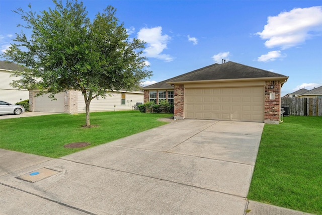 2611 Verano Dr, Richmond, TX 77406 - ranch-style home featuring brick siding, driveway, and a garage