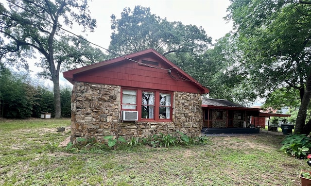 22606 Fm 359th Rd, Hempstead, TX 77445 - view of side of property with stone siding
