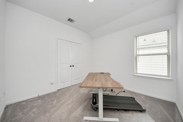 4214 Balboa Dr, Iowa Colony, TX 77583 - carpeted office with vaulted ceiling and baseboards