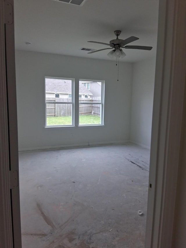 3603 Crosspointe Pass, Angleton, TX 77515 - spare room with ceiling fan