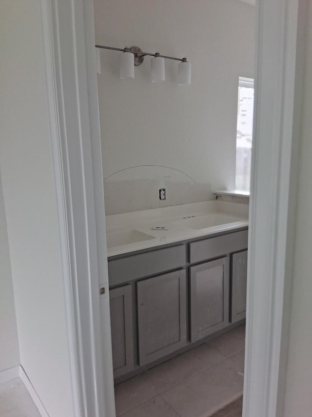 3603 Crosspointe Pass, Angleton, TX 77515 - bathroom featuring tile patterned flooring and vanity