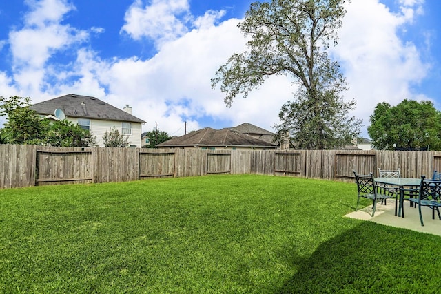 2309 Shady Tree Ln, Conroe, TX 77301 - view of yard with a patio