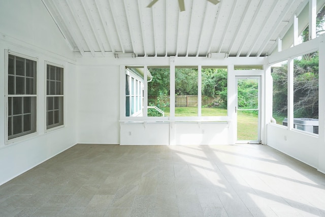 1514 Laurel St, La Marque, TX 77568 - unfurnished sunroom featuring healthy amount of natural light and vaulted ceiling