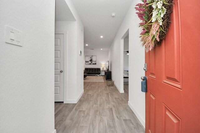 31811 Whittis Hill Way, Fulshear, TX 77441 - foyer entrance featuring light wood-style floors, baseboards, and recessed lighting