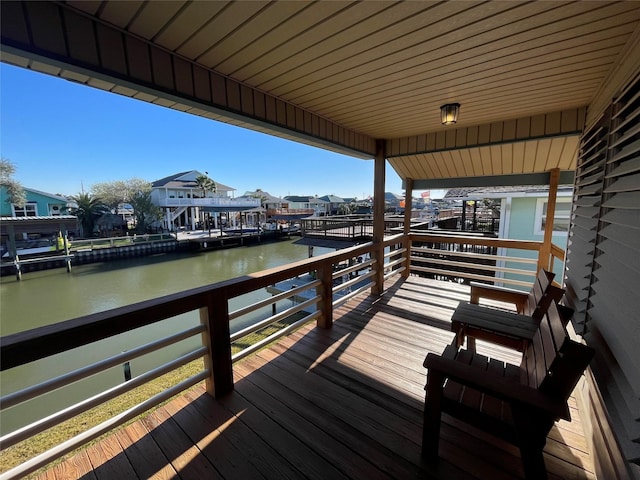 257 Barracuda, Bayou Vista, TX 77563 - dock area featuring a water view