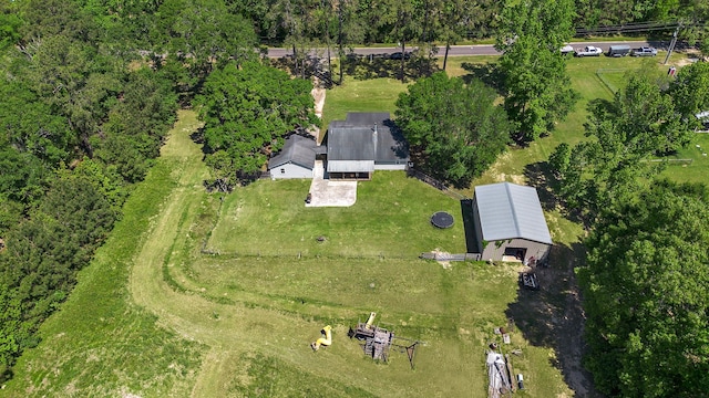 424 Hankamer Loop, Hankamer, TX 77560 - aerial view of property and surrounding area