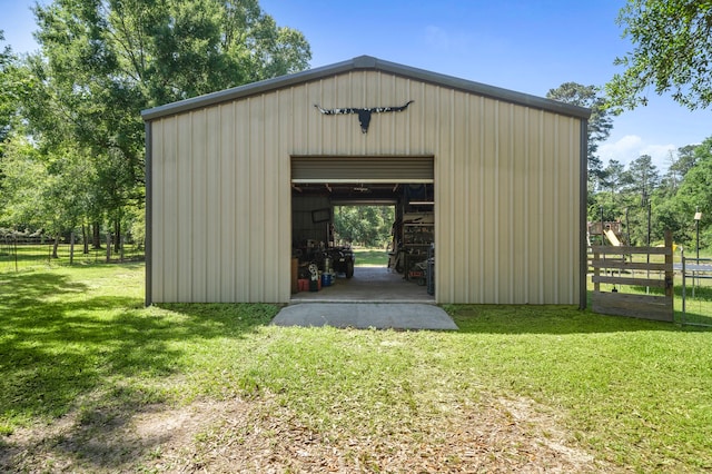 424 Hankamer Loop, Hankamer, TX 77560 - view of pole building