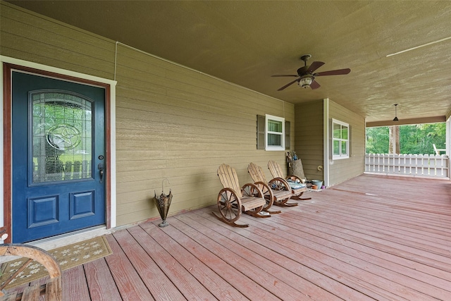 560 Donahoe Rd, Coldspring, TX 77331 - porch with a ceiling fan
