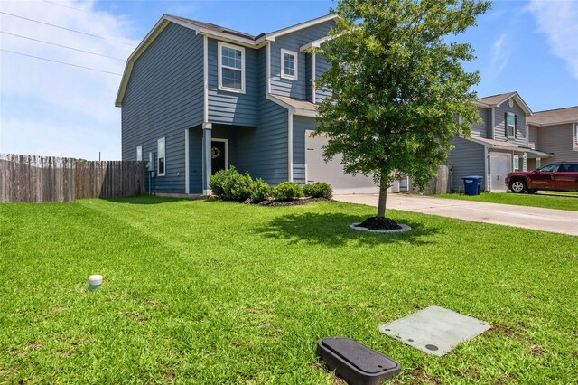 5527 Snapping Turtle Rd, Baytown, TX 77523 - view of front of home with concrete driveway and an attached garage