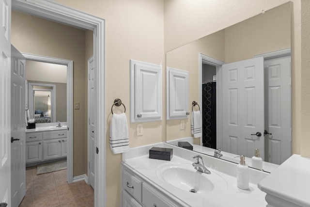 3 Forest Steppes Ct, The Woodlands, TX 77382 - full bathroom with tile patterned flooring and vanity