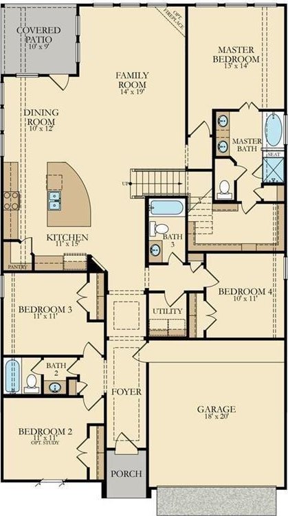 3677 Pinewood Bend Ln, Spring, TX 77386 - floor plan / room layout