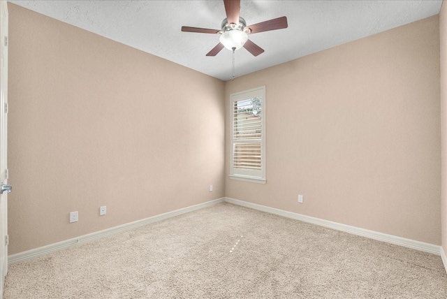 3707 Charleston St, Houston, TX 77021 - carpeted empty room with a ceiling fan and baseboards