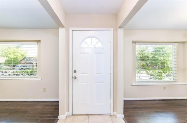 5807 Silver Forest Dr, Houston, TX 77092 - entrance foyer with wood finished floors