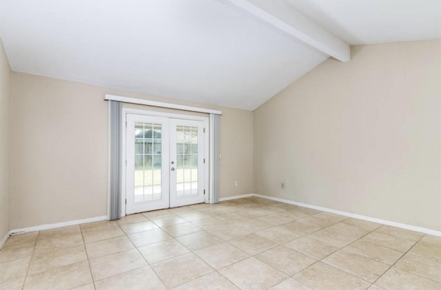 5807 Silver Forest Dr, Houston, TX 77092 - unfurnished room with french doors and light tile patterned flooring