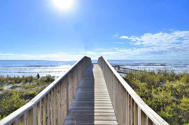 10811 San Luis Pass Rd Unit 2301, Galveston, TX 77554 - view of community with view of water and beach