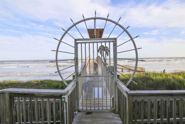 10811 San Luis Pass Rd Unit 2301, Galveston, TX 77554 - view of community featuring view of water and beach