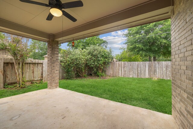 122 Jacobs Meadow Dr, Conroe, TX 77384 - view of patio with a ceiling fan