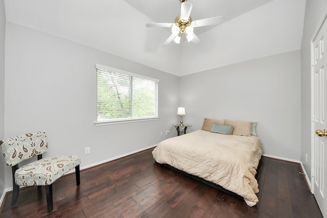 8742 Melting Shadows Ln, Houston, TX 77095 - bedroom featuring hardwood / wood-style flooring, baseboards, and ceiling fan