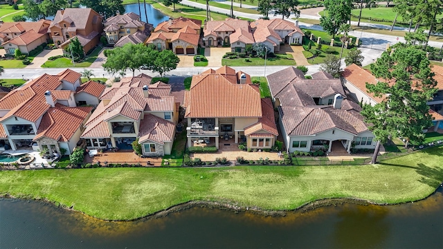 16119 Villa Fontana Way, Houston, TX 77068 - aerial view of residential area with a nearby body of water
