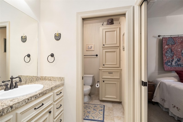 16119 Villa Fontana Way, Houston, TX 77068 - bathroom featuring vanity, toilet, and ensuite bath