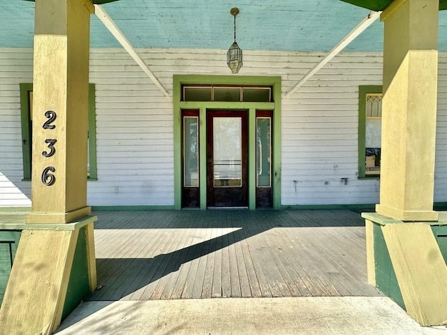 236 8th St, Somerville, TX 77879 - property entrance featuring a deck