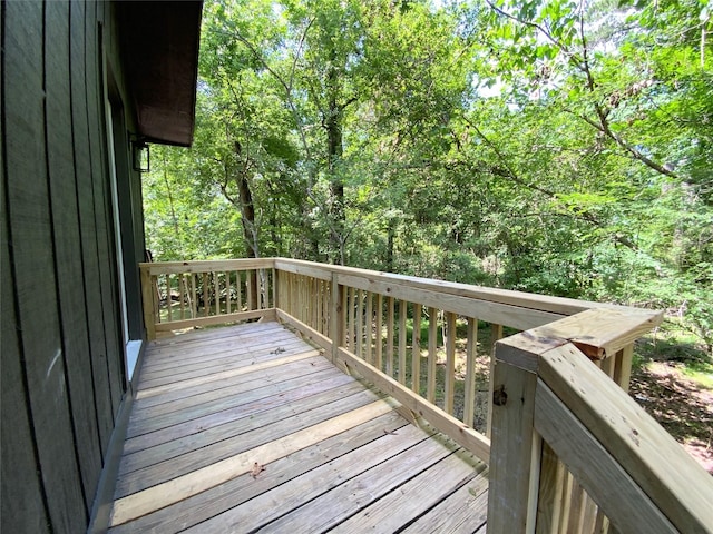 118 Glenview, Livingston, TX 77351 - view of wooden deck