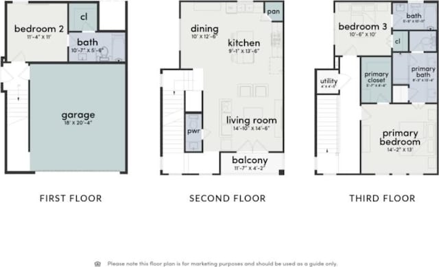 1102 Mansfield St Unit A, Houston, TX 77091 - home floor plan