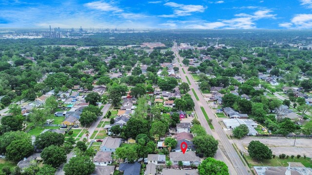 8209 Howard Dr, Houston, TX 77017 - aerial view of property's location featuring nearby suburban area