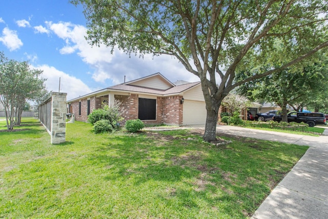 1803 Fallow Ln, Houston, TX 77049 - view of front of house with brick siding, driveway, and an attached garage