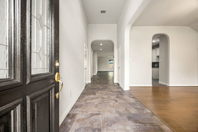 12510 Sherborne Castle Ct, Tomball, TX 77375 - entryway with arched walkways and baseboards