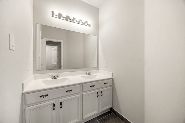 12510 Sherborne Castle Ct, Tomball, TX 77375 - bathroom featuring double vanity and baseboards