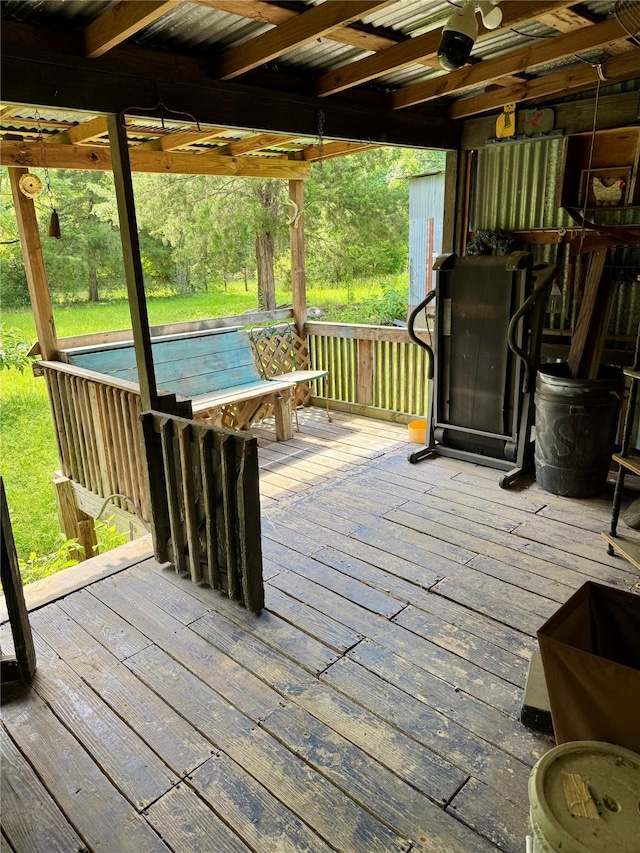 385 Ole Long Pull Rd, Livingston, TX 77351 - view of deck
