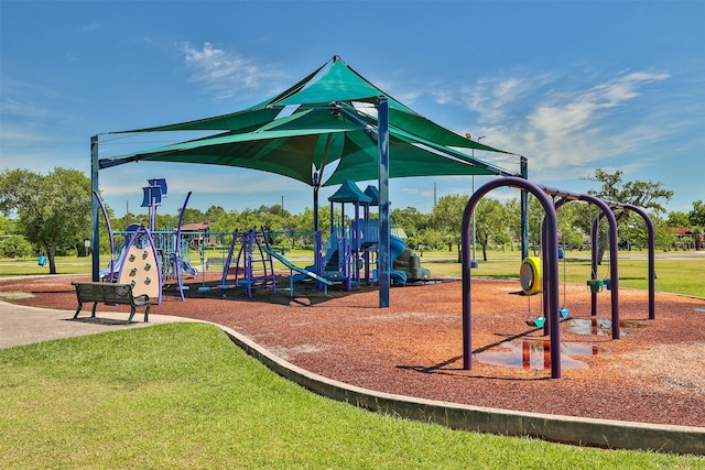 1908 Oak Shadows St, Baytown, TX 77520 - community jungle gym with a yard