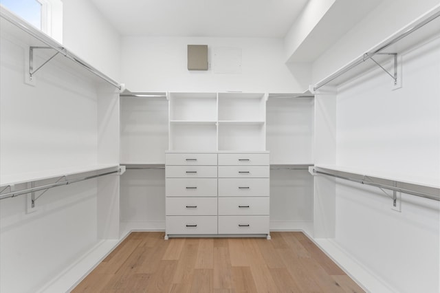 819 Dorothy St Unit B, Houston, TX 77008 - walk in closet featuring light wood-style floors