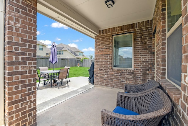 13823 Pointed Edge Ln, Cypress, TX 77429 - view of patio / terrace featuring outdoor dining space