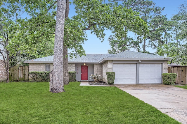5607 Circlegate Dr, Spring, TX 77373 - view of front of property with concrete driveway, a garage, and roof with shingles