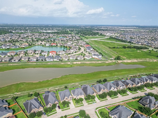 27815 Carol Collier Ct, Katy, TX 77494 - aerial view of property and surrounding area featuring nearby suburban area and a large body of water